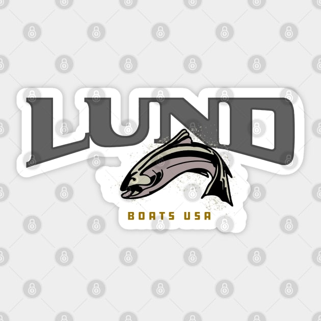 Lund Boats Sticker by Midcenturydave